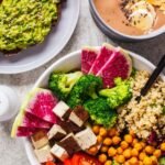 A plate of a perfect light dinner