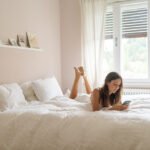 Young woman searching tips for Bedroom Decor