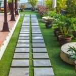 Outdoor Flowering Plants in Office