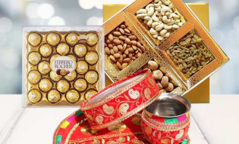 karwa chauth gift and thali